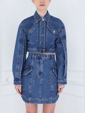 Cargo Denim Jean Skirt Size 10 - ACLER Glenfern